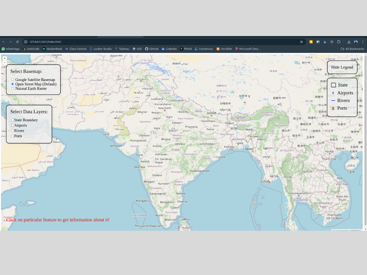 Map visualisation preview